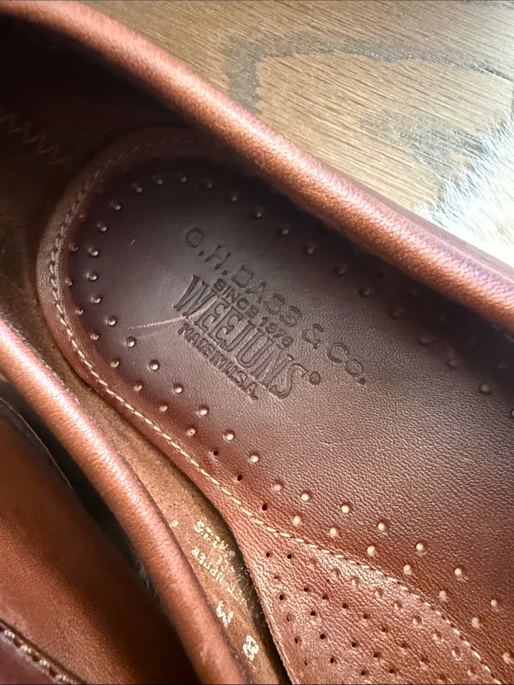 GH Bass Weejunes Men's Brown Leather Tassel Kiltie Loafers 8 - Picture 4 of 7